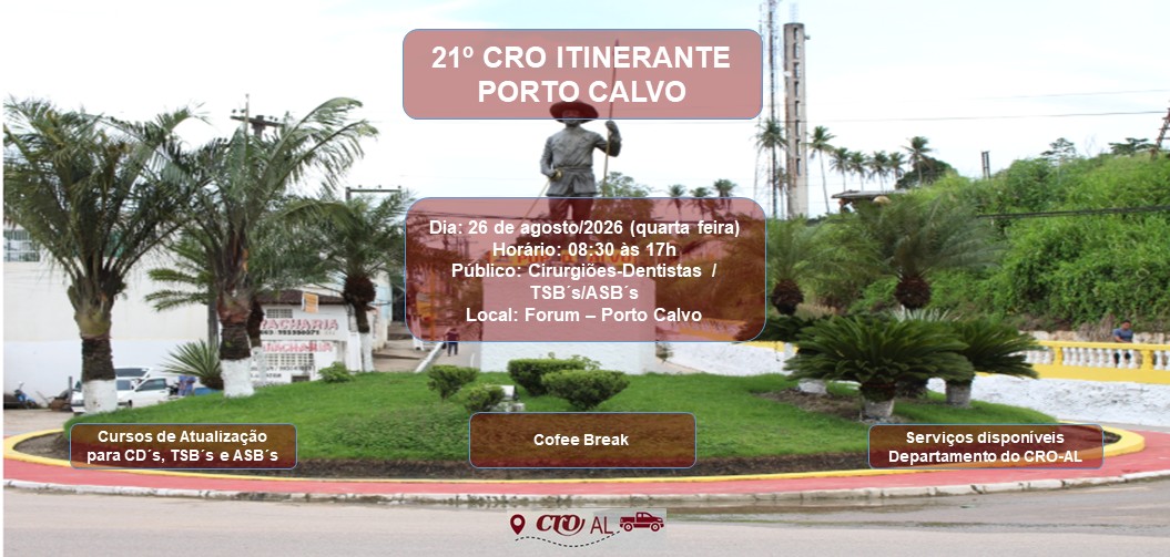 21º CRO Itinerante Porto Calvo
